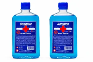 Alcool sanitar 70%, 2x500 ml, Saniblue