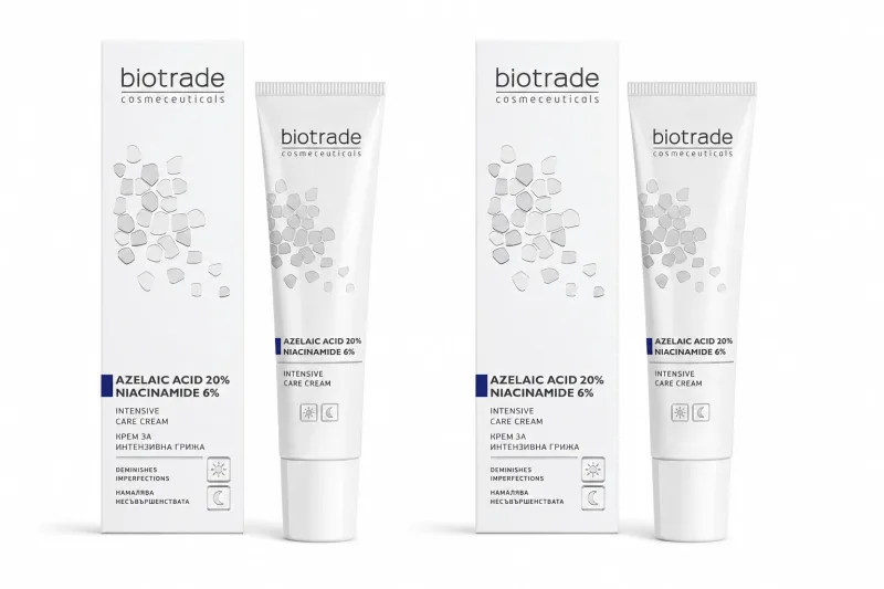 Cremă cu Acid Azelaic 20% + Niacinamidă 6%, 2x30 ml, Biotrade — preț și oferte