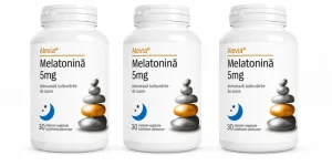Melatonina, 5 mg, 3x30 capsule vegetale, Alevia