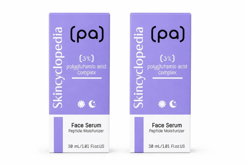 Ser hidratant cu 3% complex de acid poliglutamic PA, 2x30 ml, Skincyclopedia — preț și oferte