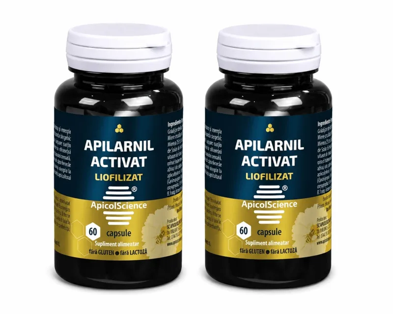 Apilarnil activat liofilizat, 2x60 capsule, Apicolscience — preț și oferte