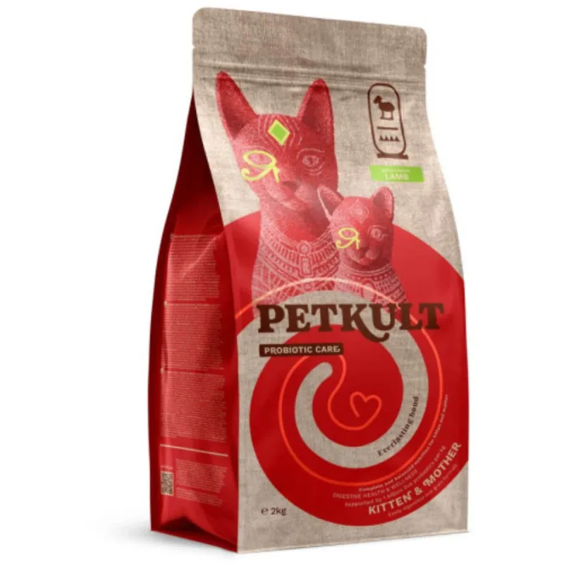 PETKULT Probiotic Care Kitten & Mother, Miel, hrană uscată pisici junior, sistem digestiv, 2kg — preț și oferte