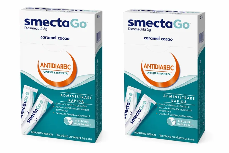 Smecta Go, 2x8 plicuri, Mayoly Spindler Lab  Beaufour Ipsen Industrie — preț și oferte