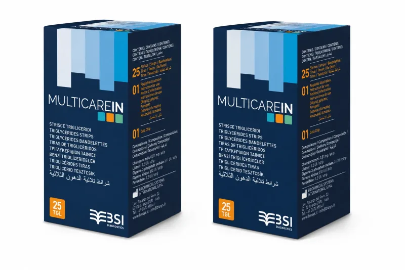 Teste de trigliceride Multicare 2x25 bucăți, Biochemical Systems — preț și oferte