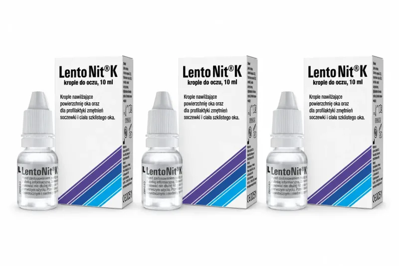 LentoNit K, picături pentru ochi, 3x10 ml Optima — preț și oferte
