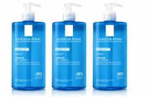 Lipikar Gel de curățare, 3x1L, pentru piele sensibilă, La Roche-Posay