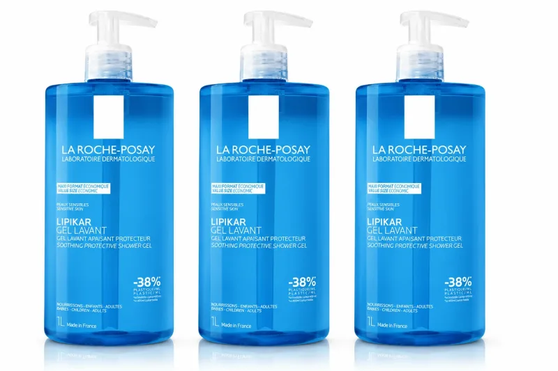 Lipikar Gel de curățare, 3x1L, pentru piele sensibilă, La Roche-Posay — preț și oferte