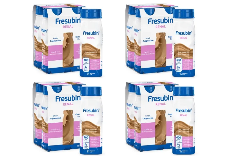 Fresubin Renal, 16 x 200 ml - băutură nutritivă cu aromă de cappuccino, Fresenius Kabi — preț și oferte