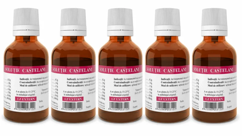 Solutie Castelani, 5x25 ml, Tis Farmaceutic Tis Famaceutic — preț și oferte