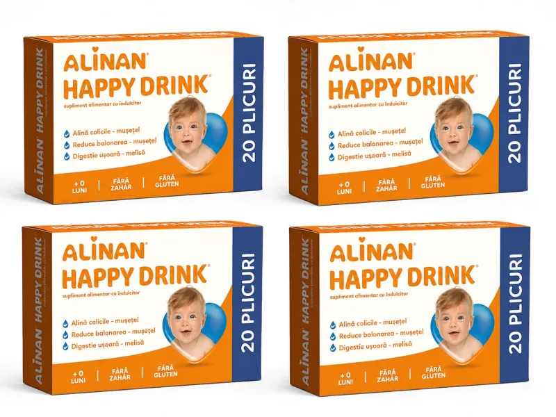Happy Drink Alinan, 4x20 plicuri, Fiterman Pharma — preț și oferte