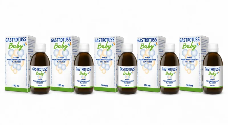 Sirop pediatric anti-reflux Gastrotuss Baby, 5x180 ml, Gastrotuss  Dmg — preț și oferte