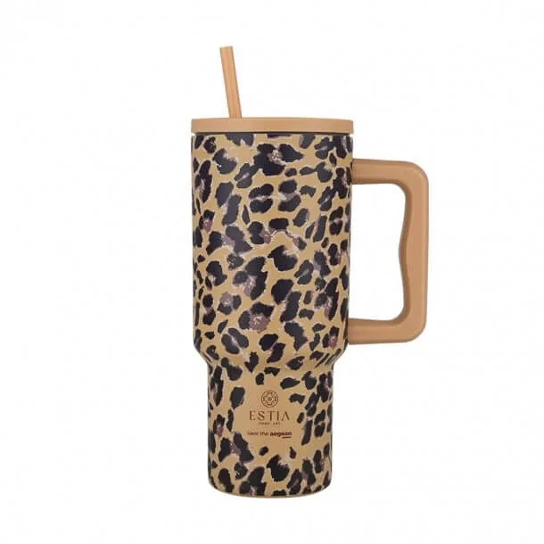 Estia | Pahar din paie XL Spotted Prowl Save The Aegean | 900 ml — preț și oferte