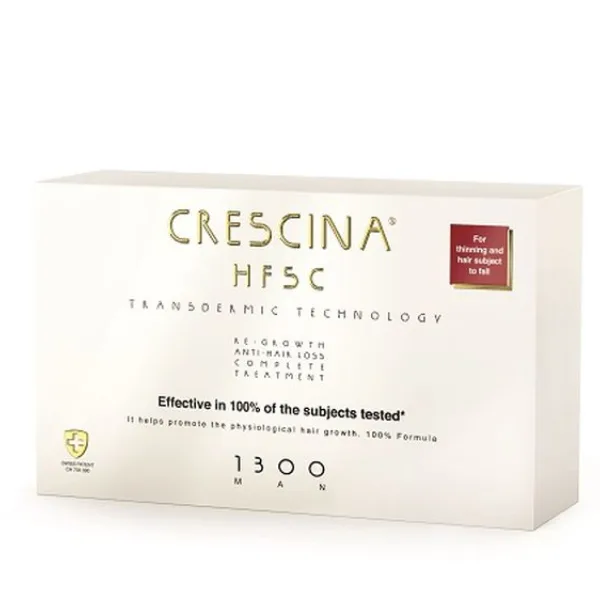 Tratament complet pentru barbati Crescina Transdermic HFSC 1300 Man, Labo | 10 + 10 fiole LABO COSPROPHAR — preț și oferte