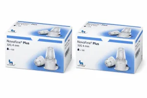 Ace pentru injector NovoFine Plus, 32G (0,23/0,25 mm) x 4 mm, 2x100 bucăți, Novo Nordisk Pharma