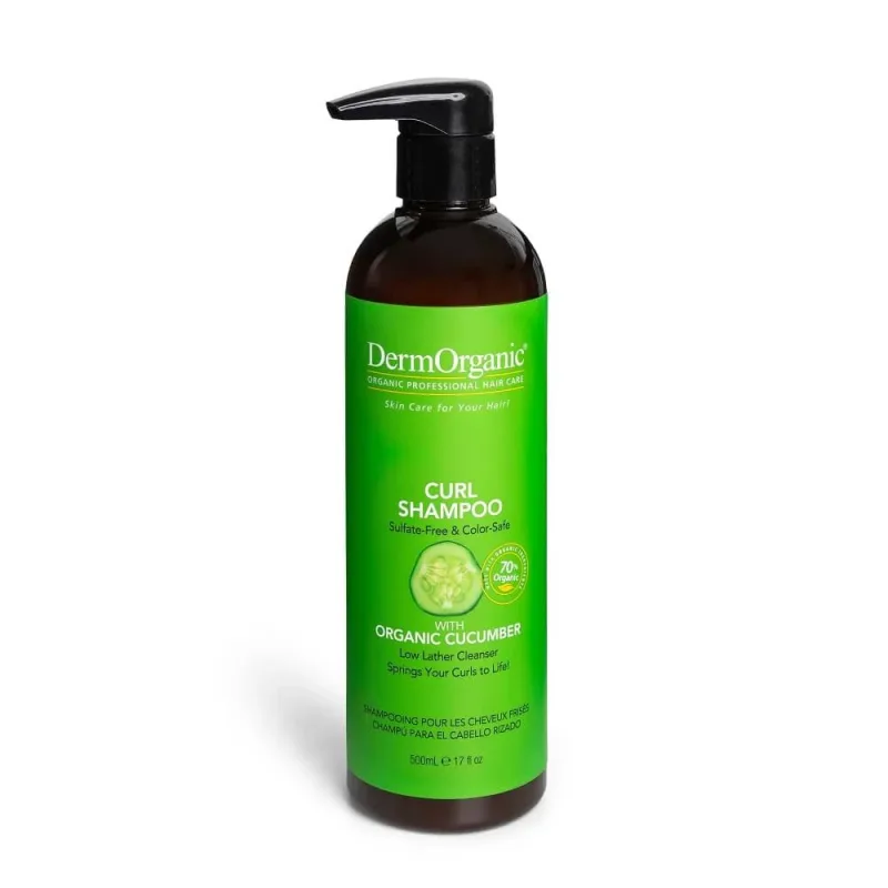 Sampon fara sulfati pentru par cret, 500 ml, DermOrganic — preț și oferte