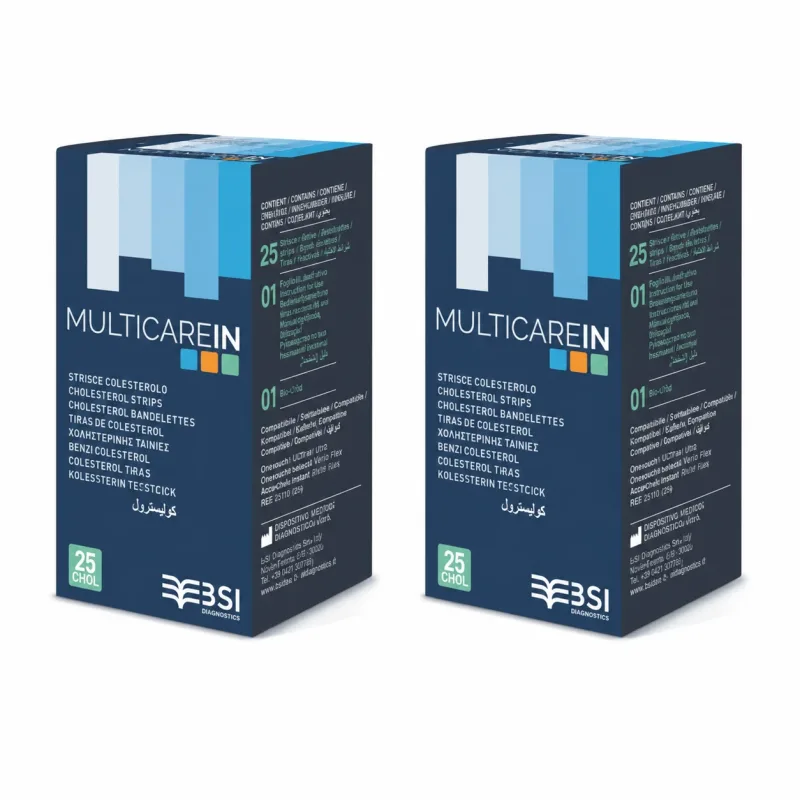 Teste pentru colesterol Multicare, 2x25 bucǎți, Biochemical System  Biochemical Systems — preț și oferte