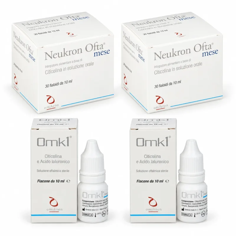 Set Neukron Ofta Mese, 60 flacoane + OMK1 soluție 20 ml, Omikron Omikron Italia — preț și oferte