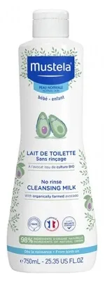 Mustela Lapte de toaletă fără clătire 750 ml — preț și oferte
