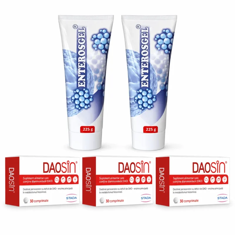 Set Daosin, 90 comprimate + Enterosgel, 450 g STADA — preț și oferte