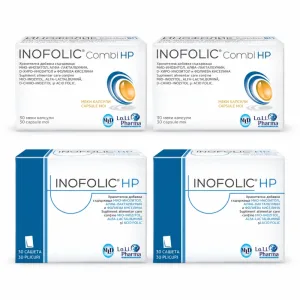 Inofolic Combi HP, 60 capsule + Inofolic HP, 60 plicuri, Loli Pharma