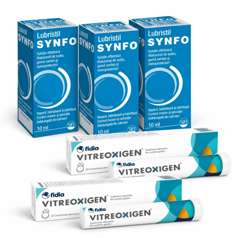 Lubristil Synfo, 30 ml + Vitreoxigen, 40 comprimate FIDIA FARMACEUTICI — preț și oferte