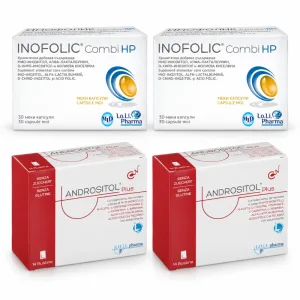Inofolic Combi HP, 60 capsule + Andrositol Plus, 28 plicuri, Lo Li Pharma  