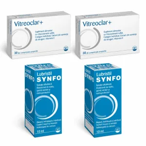 Vitreoclar Plus, 60 tablete + Lubristil Synfo, 20 ml, Sifi