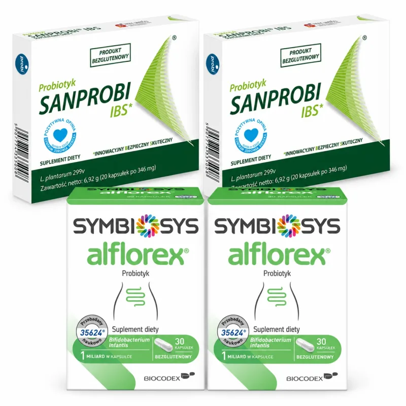 Sanprobi IBS, 40 capsule + Symbiosys Alflorex, 60 capsule — preț și oferte
