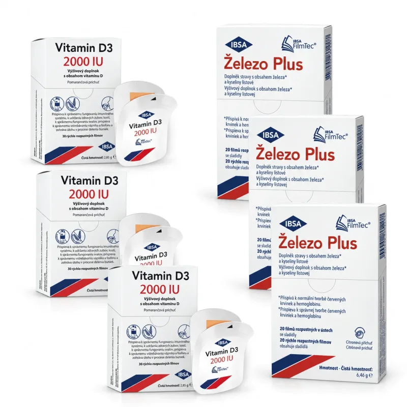 Vitamina D3 90 buc+ Iron Plus 60 capsule, IBSA Ibsa Farmaceutici — preț și oferte