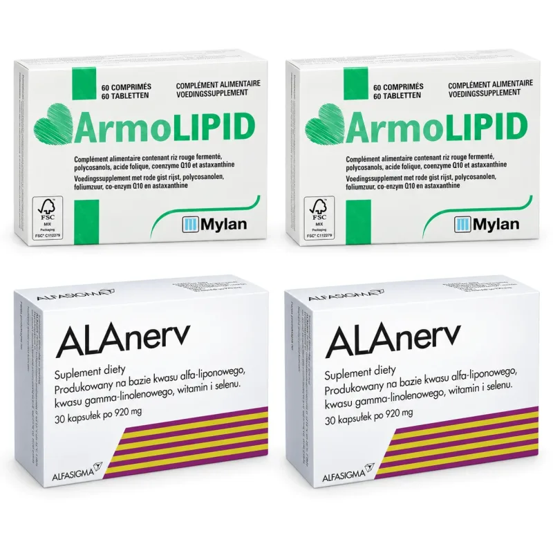 ArmoLipid, 120 comprimate + ALAnerv, 60 capsule, Alfasigma — preț și oferte