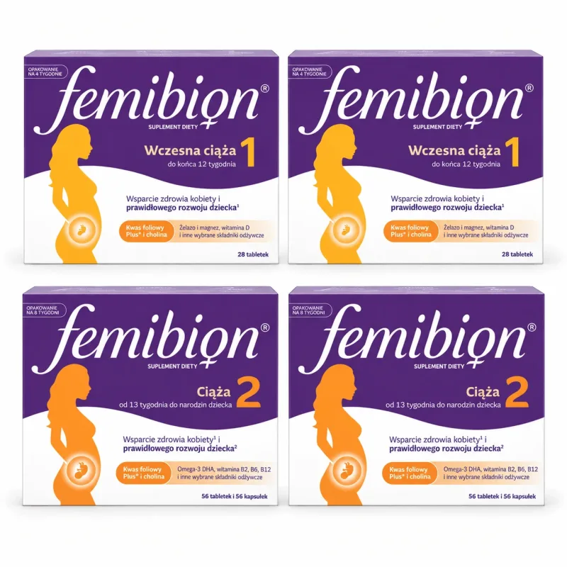 Femibion ​​​​1, 56 comprimate + Femibion 2, 112 comprimate — preț și oferte