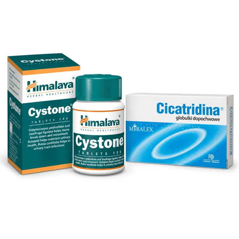 Cystone, 100 comprimate + Cicatridina, 10 ovule vaginale HIMALAYA — preț și oferte