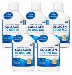 Colagen Marin Hidrolizat 10000 mg, 5 x 500 ml, Swedish Nutra