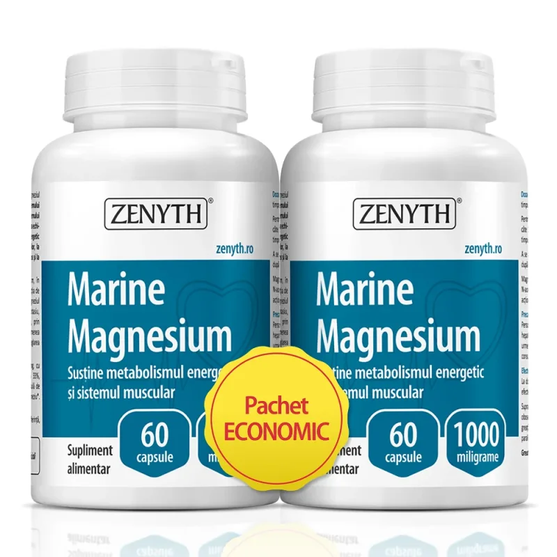 Magneziu Marin, 60 + 60 capsule, Zenyth (50% reducere la al doilea produs) — preț și oferte