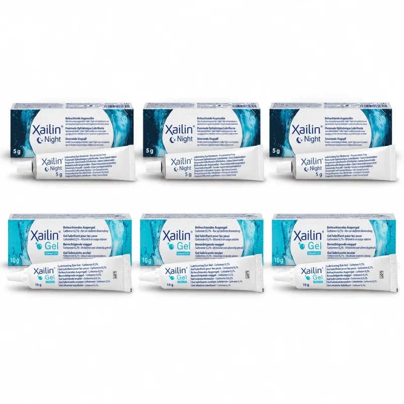 Gel lubrifiant Xailin pentru ochi, 30 g + Xailin Night 15 g Visufarma — preț și oferte