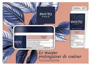 Phyto Couleur Mască pentru menținerea culorii 200 ml + Șampon anti-decolorare 50 ml cadou