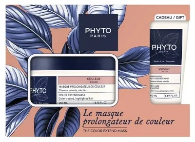 Phyto Couleur Mască pentru menținerea culorii 200 ml + Șampon anti-decolorare 50 ml cadou — preț și oferte