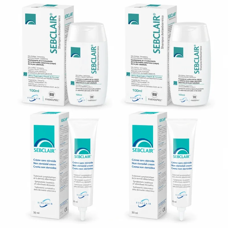 Șampon Sebclair, 200 ml  + Sebclair Cremă dermică, 60 ml — preț și oferte