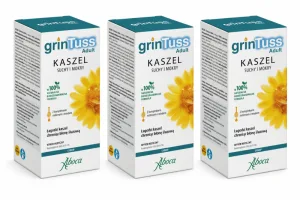 GrinTuss Adult, sirop pentru copii peste 12 ani și adulți, 3x180 ml