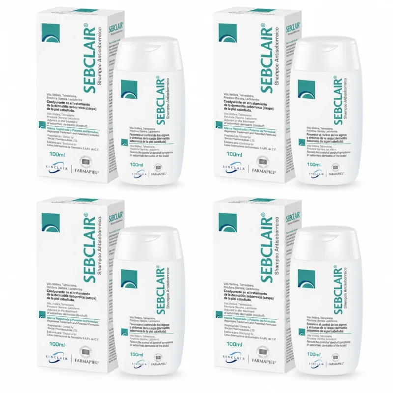 Șampon Sebclair, 4x100 ml, Alliance Pharma — preț și oferte