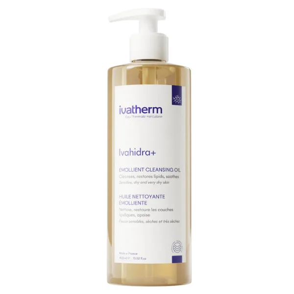 Ulei de Curatare Emolient pentru piele uscata si foarte uscata Ivahidra+, Ivatherm | 400 ml — preț și oferte