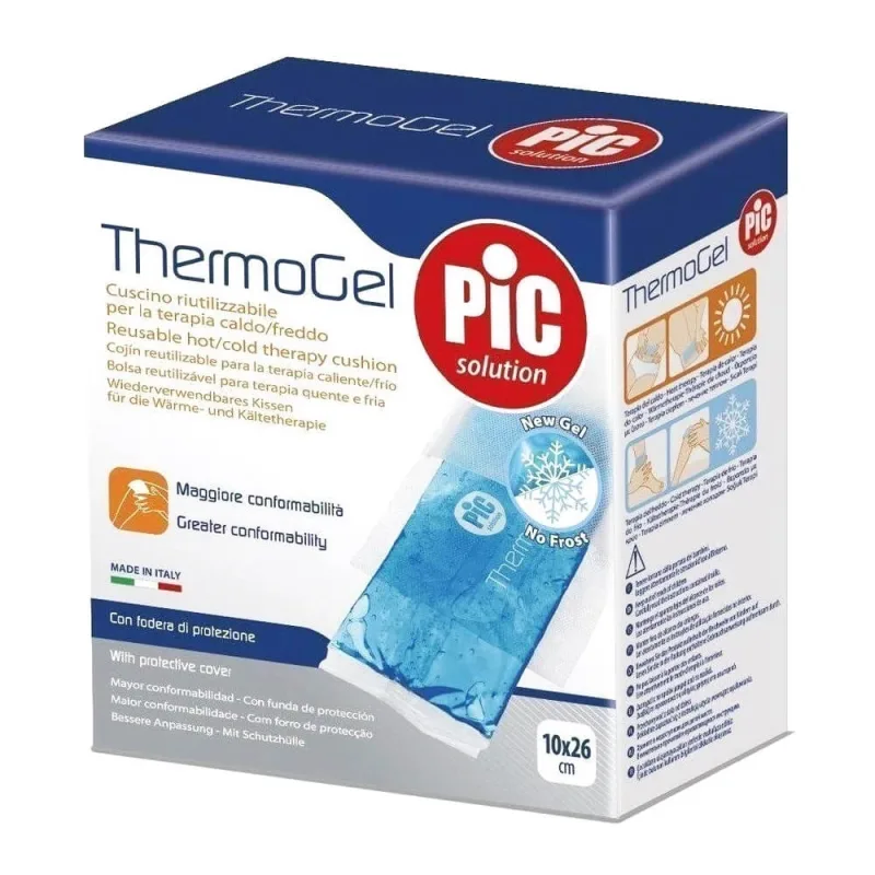 Pic Thermogel 10x26 cm – Pernă multifuncțională pentru tratament termic și crioterapic, cu husă de protecție — preț și oferte