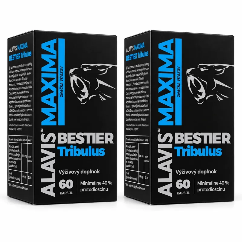 Bestier Tribulus, 2 x 60 capsule vegetale, Alavis Maxima — preț și oferte