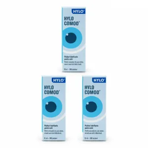 Hylo Eye Care HYLO-COMOD picături hidratante pentru ochi 3x10 ml