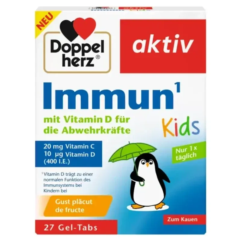 Doppelherz Aktiv Immun Kids x 27 comprimate masticabile — preț și oferte