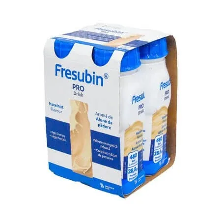 Bautura cu aroma de alune de padure Fresubin PRO Drink, 4 x 200 ml, Fresenius Kabi Fresenius Kabi Germania — preț și oferte