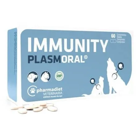 Supliment nutritional pentru caini si pisici Plasmoral Immunity, 60 comprimate, Pharmadiet — preț și oferte