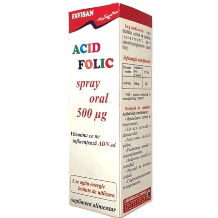 Spray oral cu acid folic, 30 ml, Favisan — preț și oferte