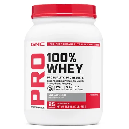 Pudra proteica din zer fara aroma Pro Performance, 750 g, GNC — preț și oferte