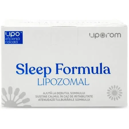 Sleep Formula Lipozomal, 30 plicuri x 10 g, Liporom Liporom, Liposhell — preț și oferte